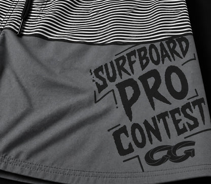 Boardshort Cristal Graffiti - Cinza Claro - Wave Pro