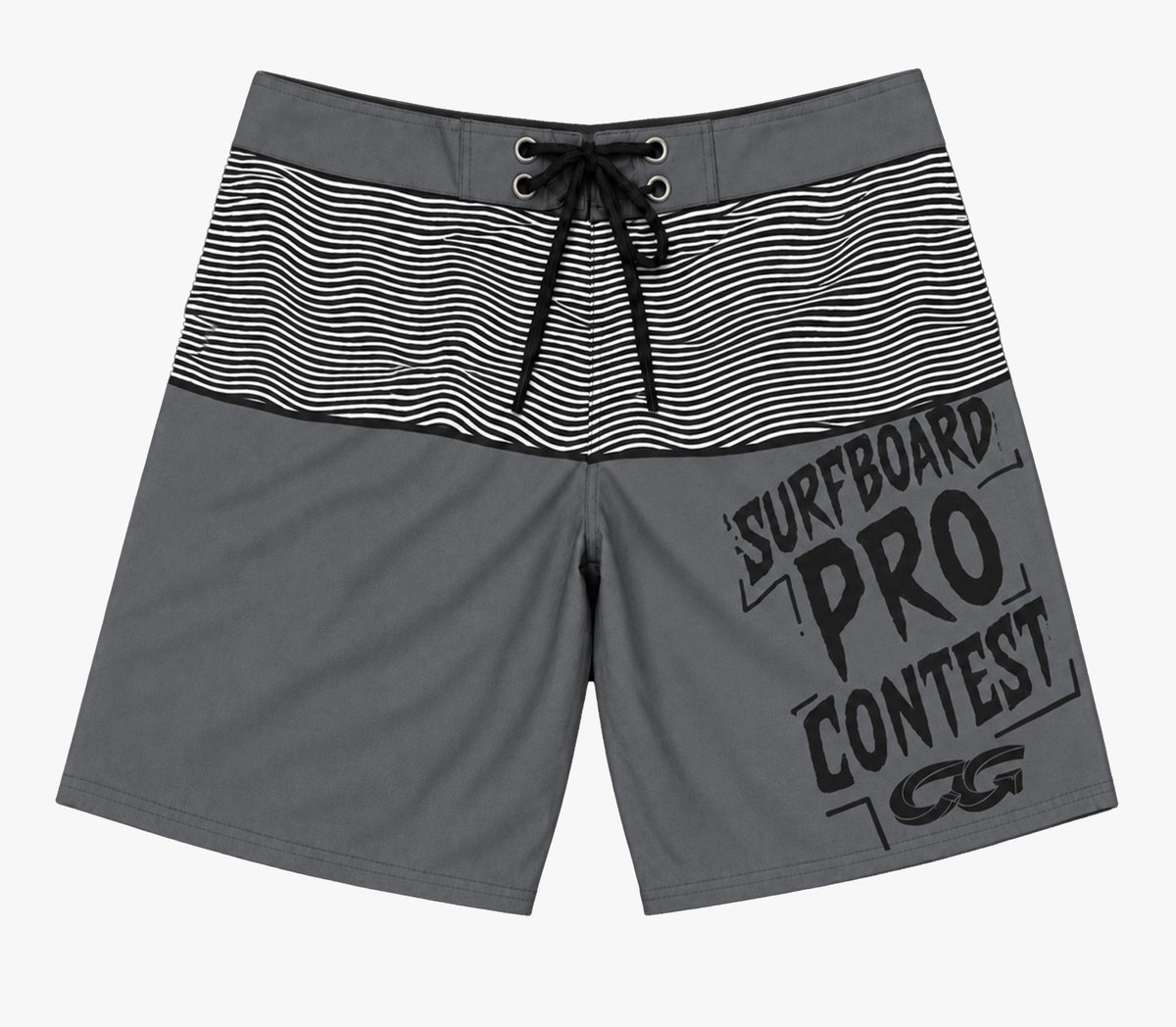 Boardshort Cristal Graffiti - Cinza Claro - Wave Pro