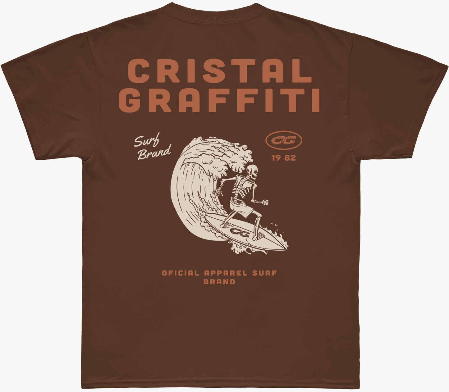 Camiseta Cristal Graffiti - Marrom - Oficial
