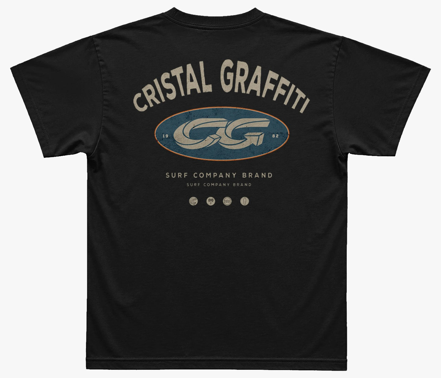 Camiseta Cristal Graffiti - Preto - CG82