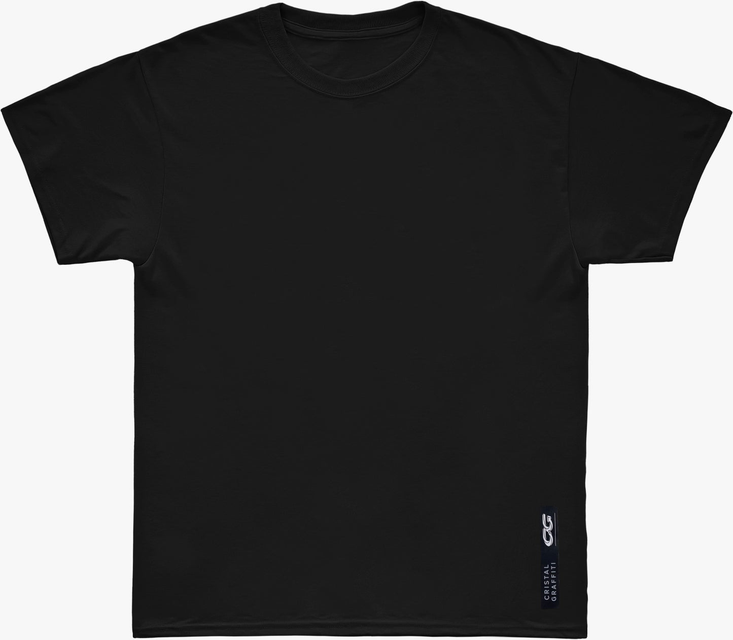 Camiseta Cristal Graffiti - Preto - Basic Lisa