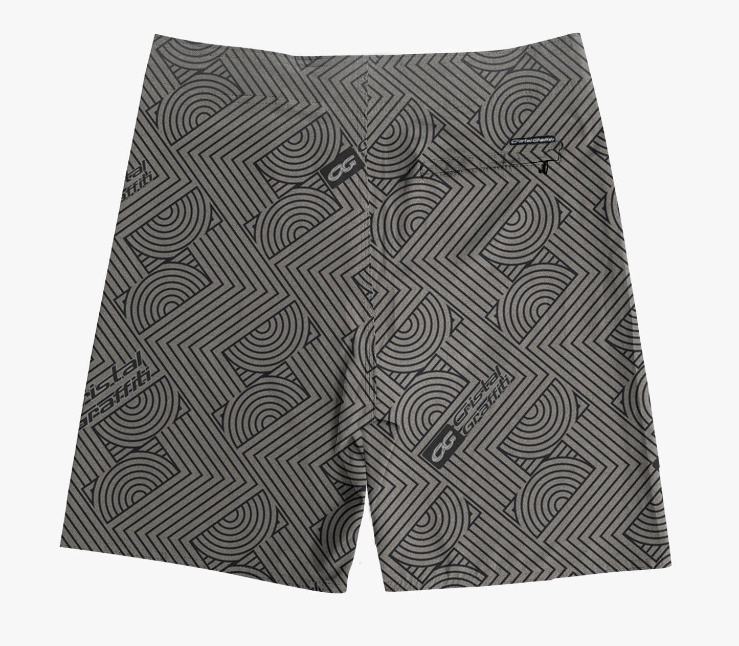 Boardshort  Cristal Graffiti - Cinza escuro - CG