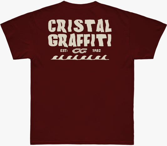 Camiseta Cristal Graffiti - Vinho - De Onda