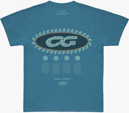 Camiseta Cristal Graffiti  - Azul Claro - Brand