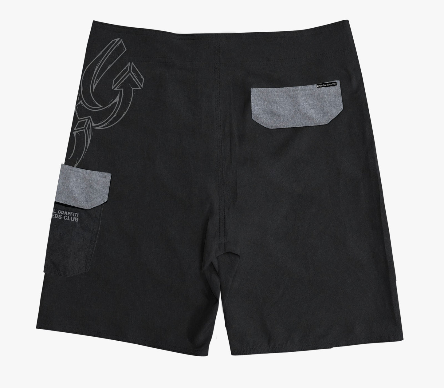 Walkshort Cristal Graffiti - Azul Marinho - Pocket