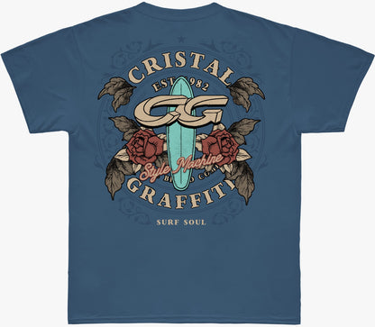 Camiseta Cristal Graffiti - Azul - Soul
