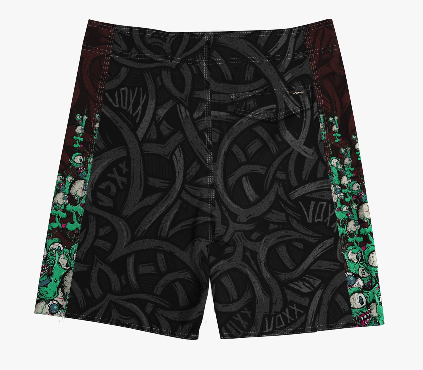 Boardshort VOXX - Preto e Verde - Monsters