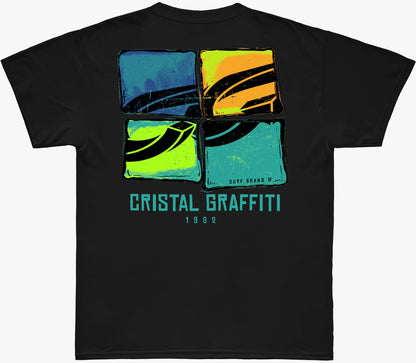 Camiseta Cristal Graffiti - Preto - Quatro Elementos