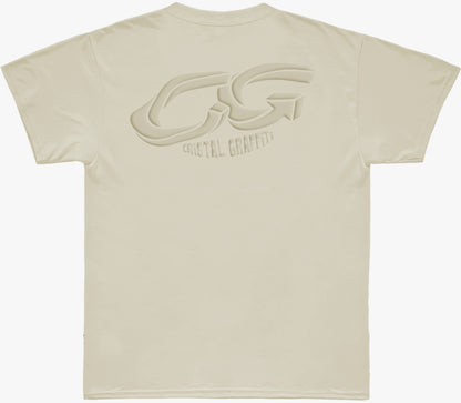 Camiseta Cristal Graffiti - Off White - Silk Alto Relevo