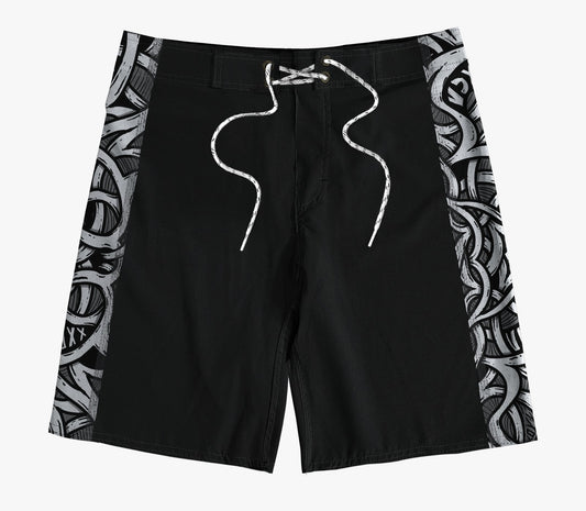 Boardshort VOXX - Preto e Branco - Monsters