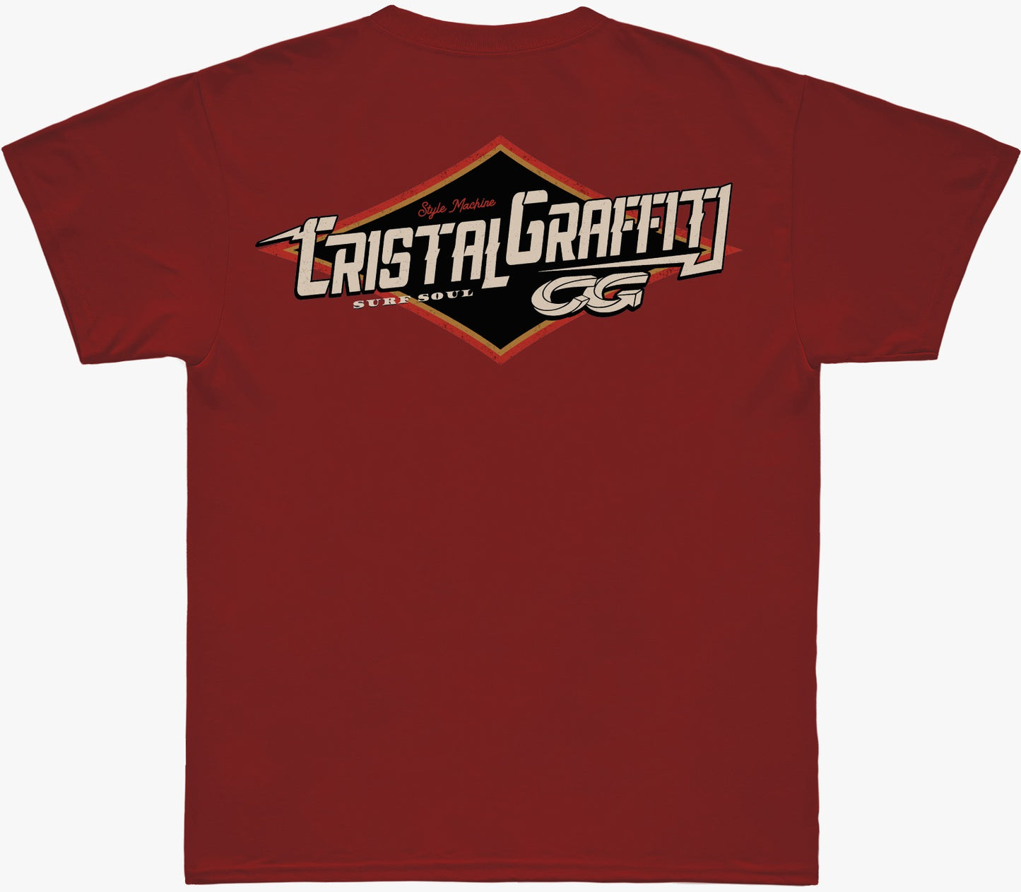 Camiseta Cristal Graffiti - Vermelho - Graffiti Dark Wave