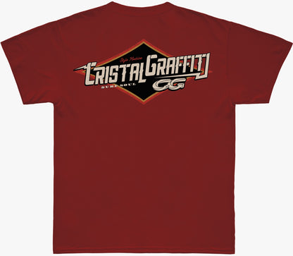 Camiseta Cristal Graffiti - Vermelho - Graffiti Dark Wave