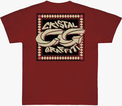 Camiseta Cristal Graffiti - Vermelho - Retrato
