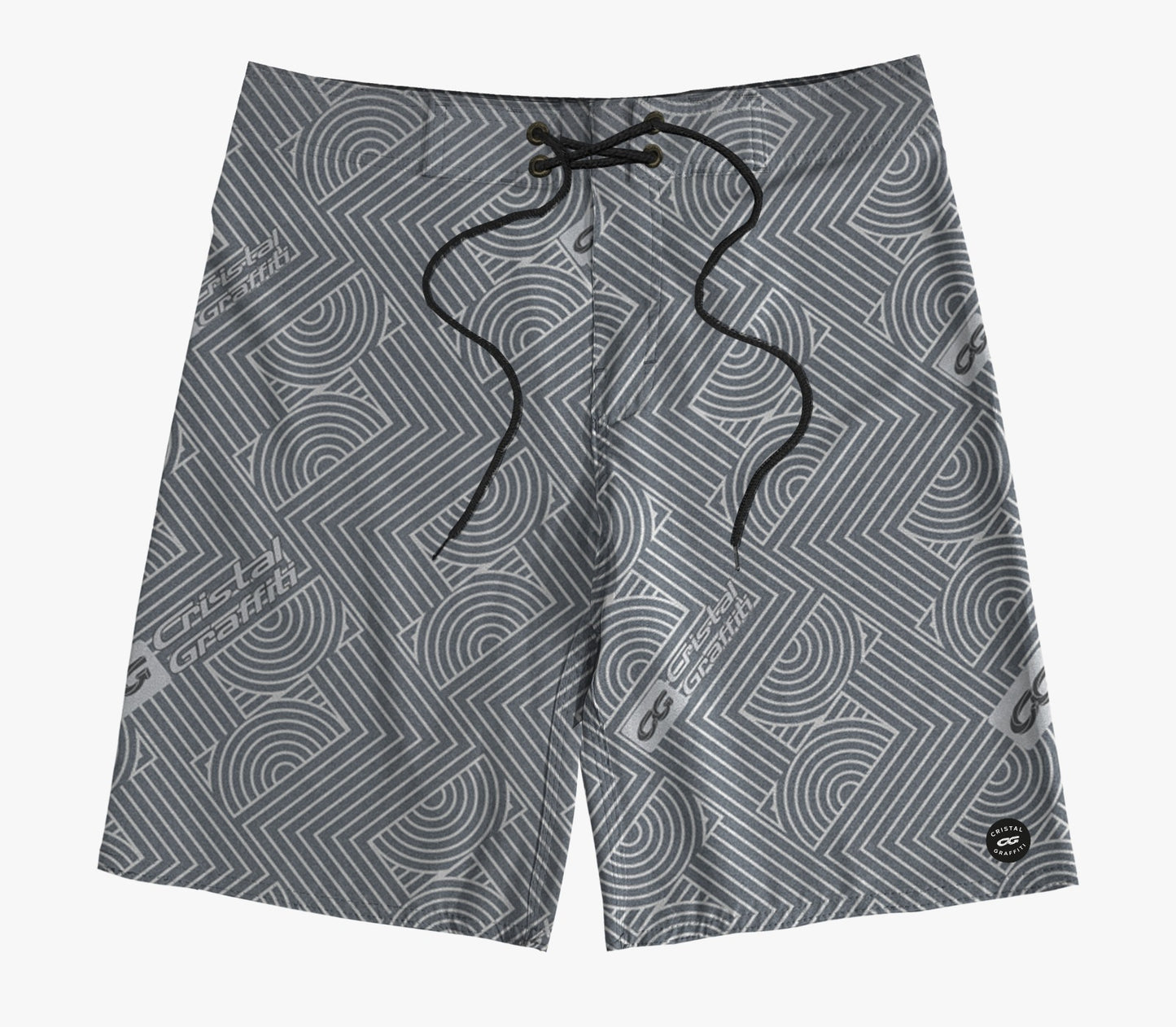 Boardshort Cristal Graffiti - Cinza  - CG