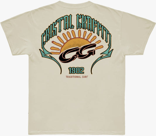 Camiseta Cristal Graffiti - Off White - Traditional Surf