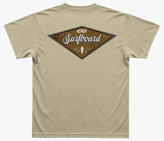 Camiseta Cristal Graffiti  - Bege - Surfboard