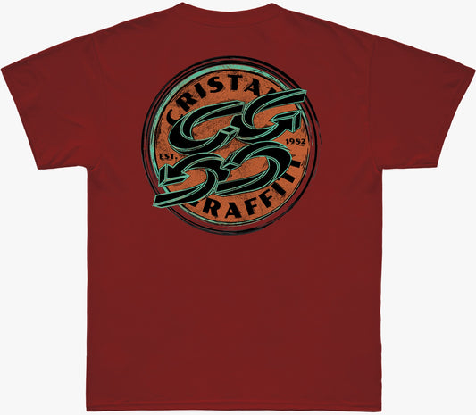 Camiseta Cristal Graffiti - Vermelho - Est. 1982