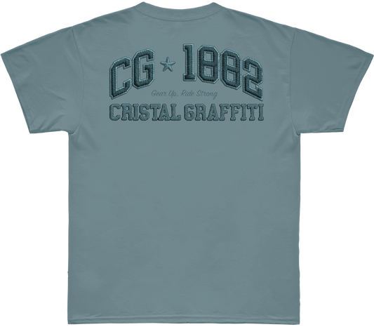 Camiseta Cristal Graffiti - Azul - Ride Strong
