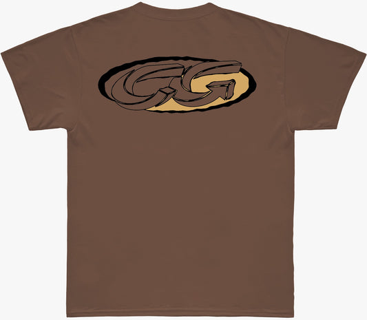 Camiseta Cristal Graffiti - Marrom  - Brown Yellow