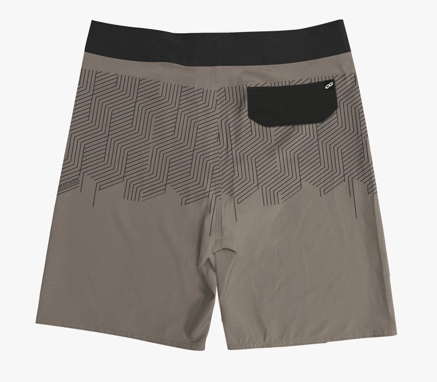 Boardshort Cristal Graffiti - Bege - Dual