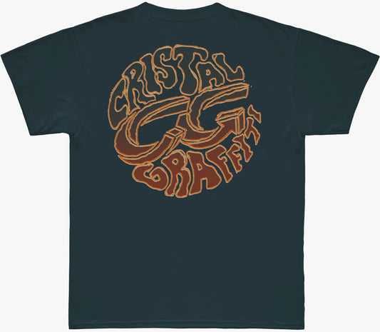 Camiseta Cristal Graffiti - Verde - Crystal Drift