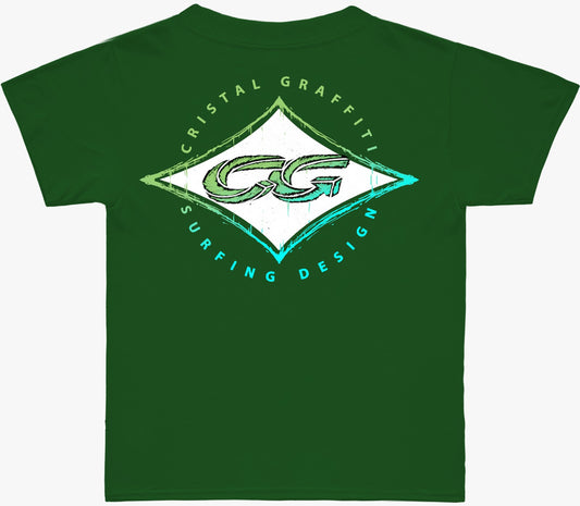 Camiseta Cristal Graffiti - Verde - Design - Pai