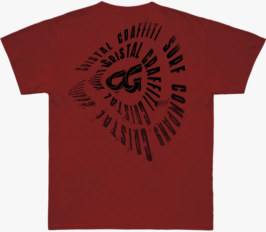 Camiseta Cristal Graffiti - Vermelha - Surf