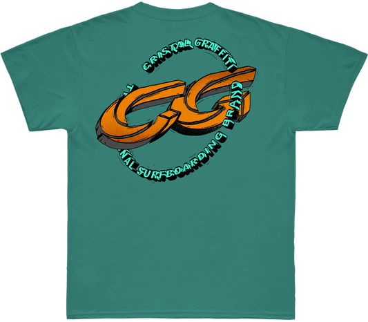 Camiseta Cristal Graffiti - Verde - Surf Brand