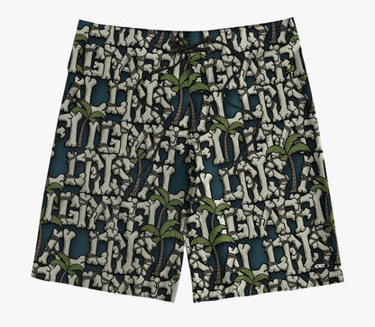 Boardshort Cristal Graffiti - Cinza - Skull 2.0