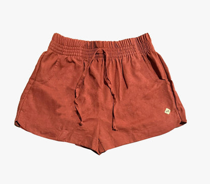 Short Linho Feminino - Terracota