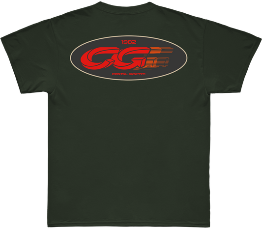 Camiseta Cristal Graffiti - Verde - Oval