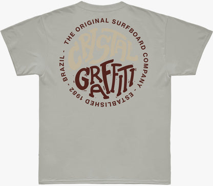 Camiseta Cristal Graffiti - Cinza - The Original Surfboard