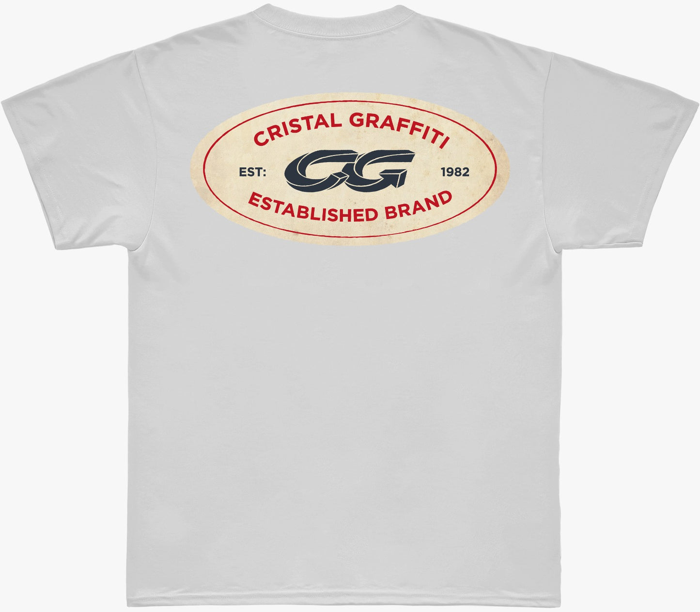 Camiseta Cristal Graffiti - branca - Established Oval