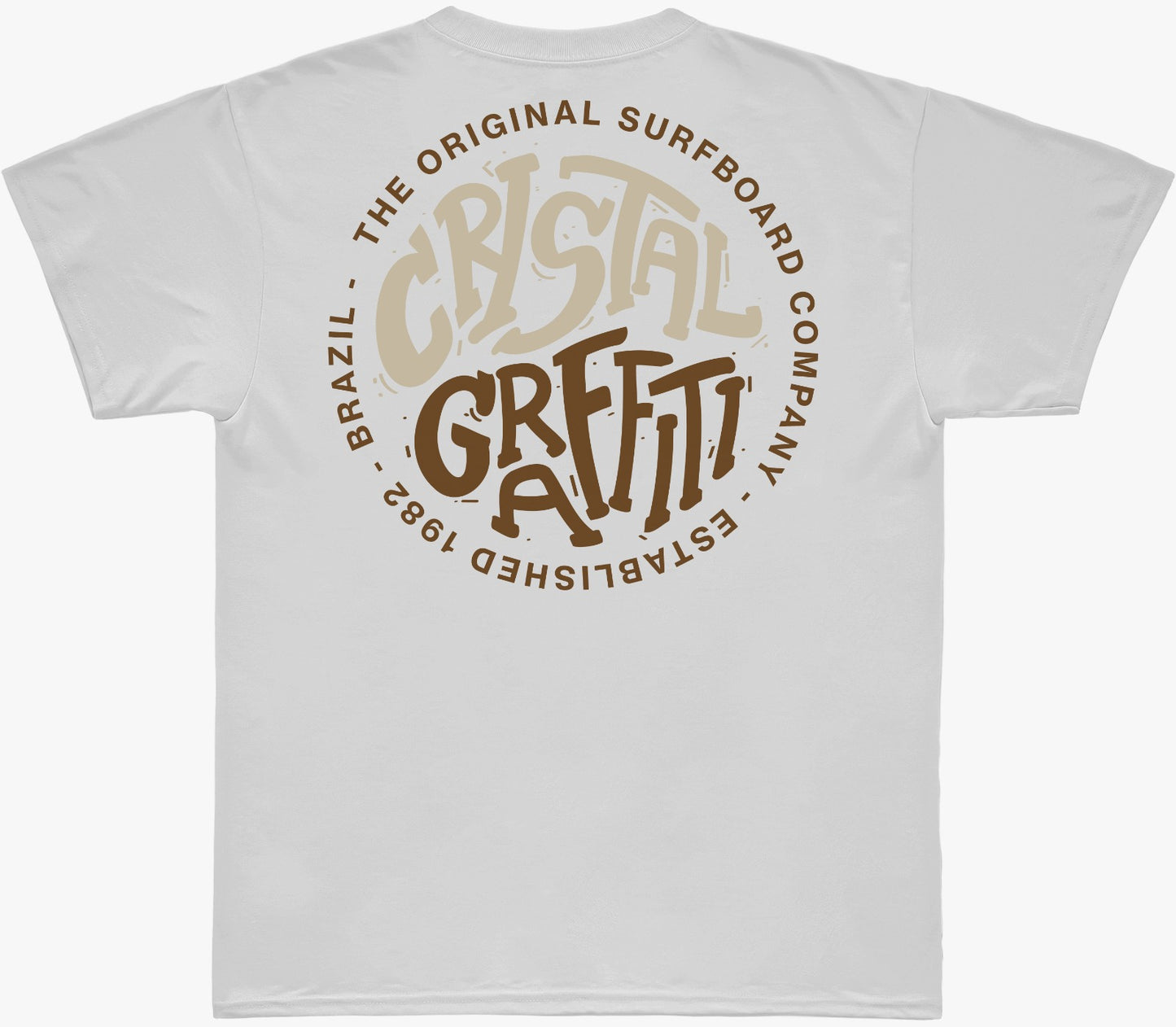 Camiseta Cristal Graffiti - Branca - The Original Surfboard