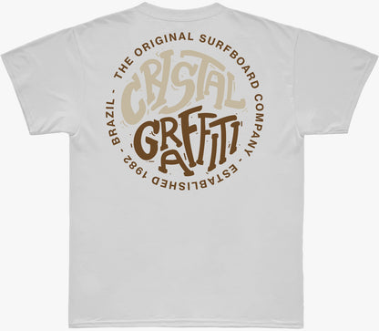 Camiseta Cristal Graffiti - Branca - The Original Surfboard