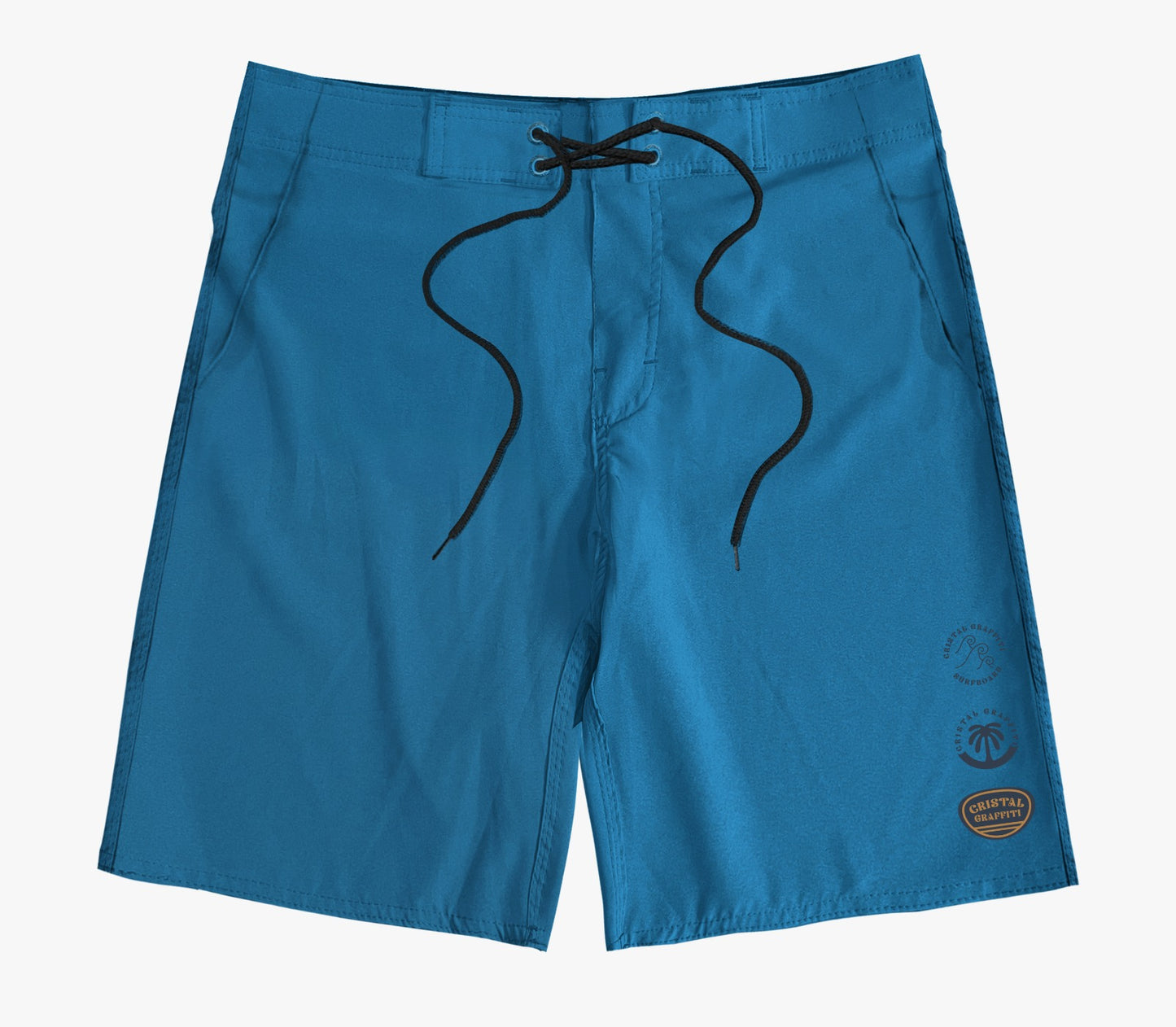 Walkshort Cristal Graffiti - Azul - Texturizada