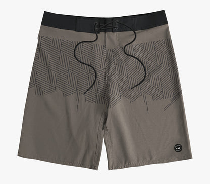Boardshort Cristal Graffiti - Bege - Dual