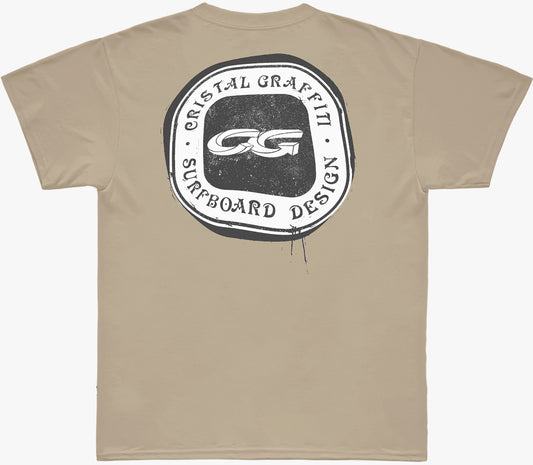 Camiseta Cristal Graffiiti - Bege - Design - Filho