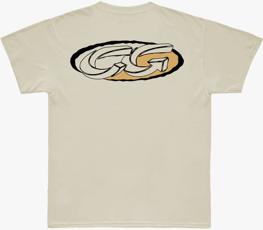 Camiseta Cristal Graffiti - Off White - Brown Yellow