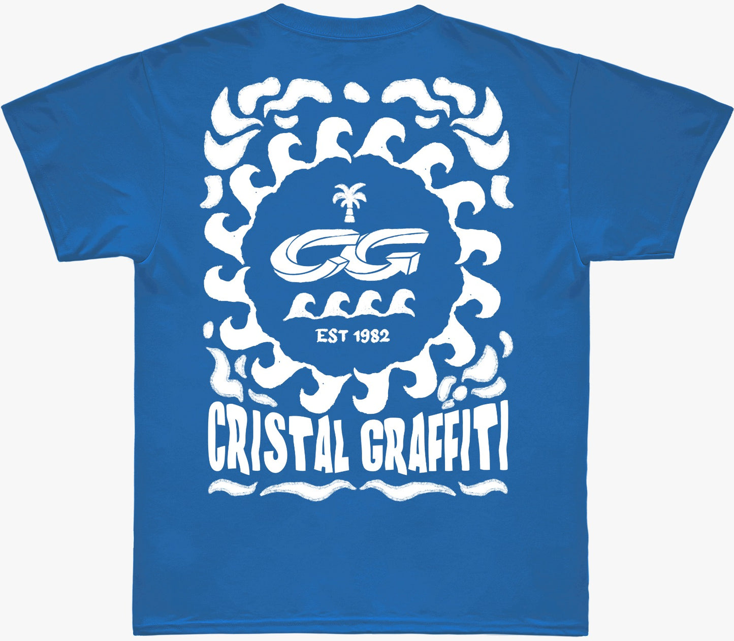 Camiseta Cristal Graffiti - Azul - 1982
