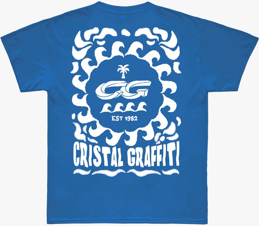 Camiseta Cristal Graffiti - Azul - 1982