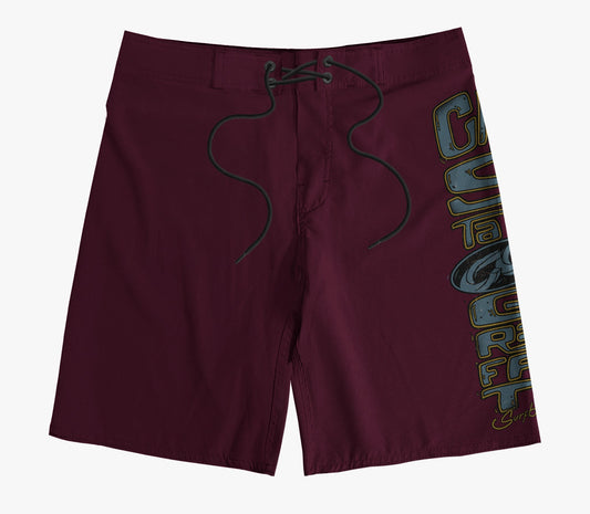 Boardshort Cristal Graffiti - Vermelho - Grafite