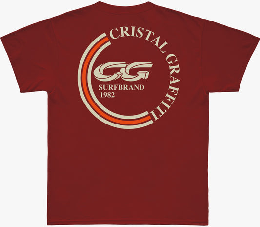 Camiseta Cristal Graffiti - Vermelha - Surfbrand 1982