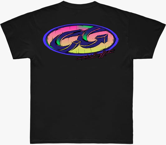 Camiseta Cristal Graffiti - Preto - Loop Colorido
