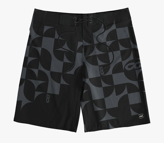 Boardshort Cristal Graffiti - Preto - CG Mosaic