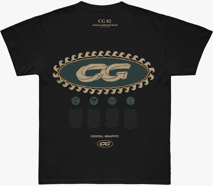 Camiseta Cristal Graffiti  - Preto  - Brand