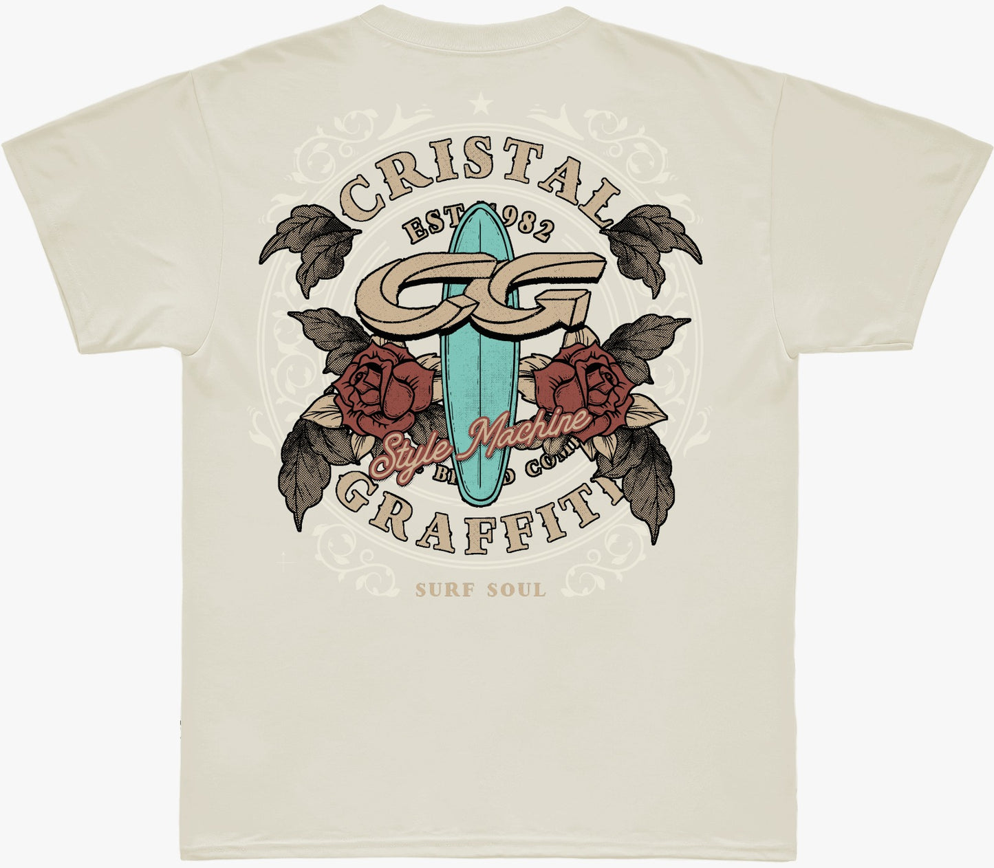 Camiseta Cristal Graffiti - Off White - Soul