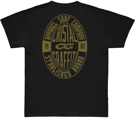 Camiseta Cristal Graffiti - Preto - Apparel surf 82