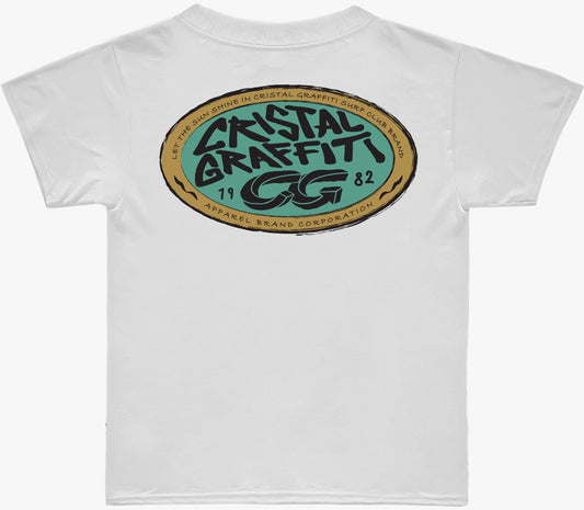 Camiseta Cristal Graffiti - Branco - Cristal Infantil