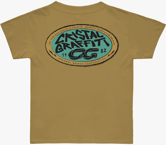 Camiseta Cristal Graffiti - Bege - Cristal Infantil